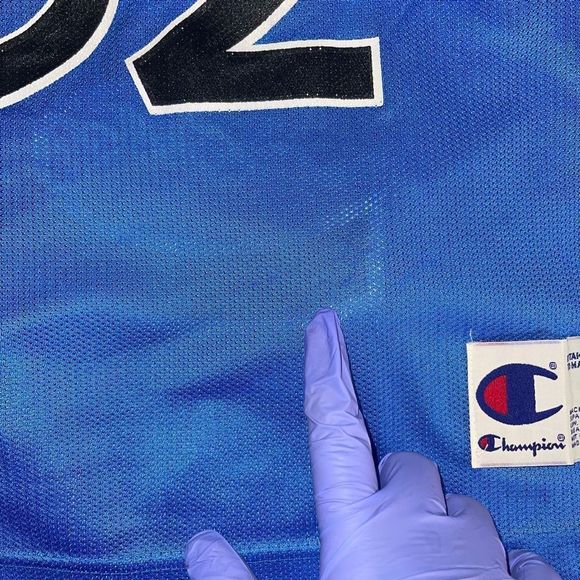 VINTAGE 90'S SHAQUILLE O'NEAL ORLANDO MAGIC CHAMPION JERSEY! - Picture 8 of 10